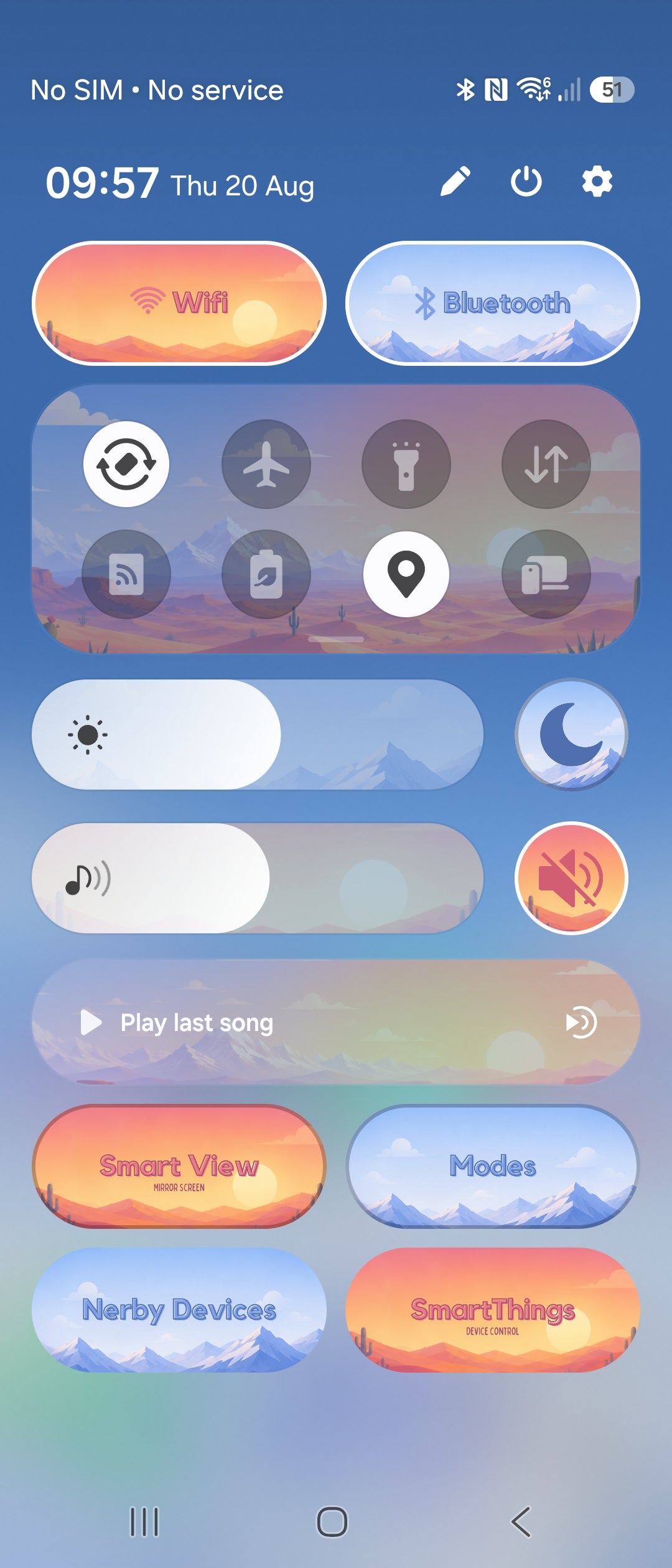 Samsung - Quick Settings Panel